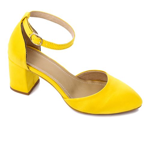 Faux Leather Pointed Pump Heels