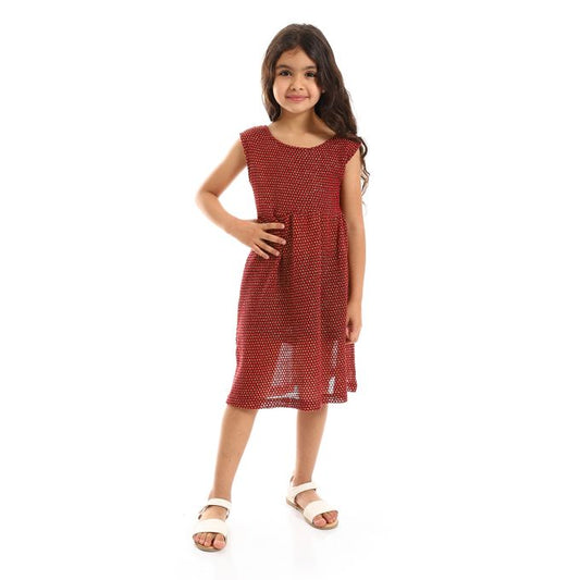 Stitched Slip On  Girls Dress