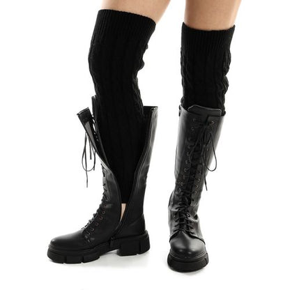 Synthetic Boot Socks Cuffs - Black