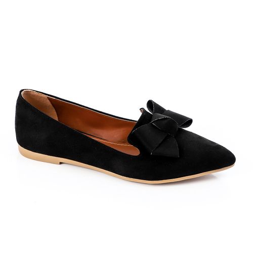 Suede Pointed Toe Flats