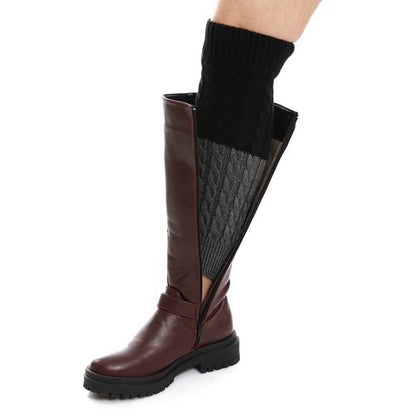 Synthetic Boot Socks Cuffs - Multicolor