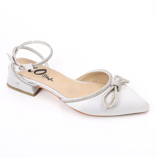 Faux Suede Glamour Bow Shoes - Black