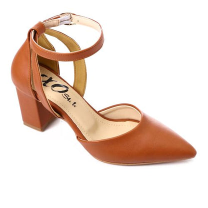 Faux Leather Classic Shoes - Tan