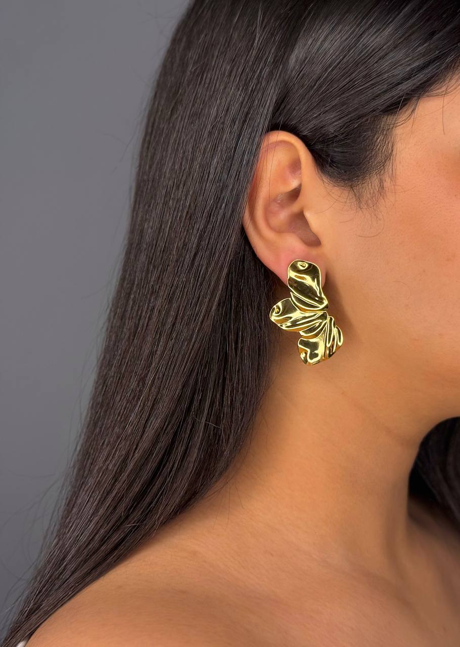 Gold-Plated Knot Earrings