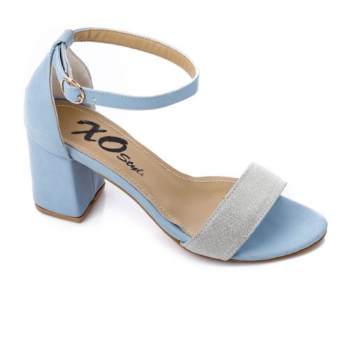 Faux leather Glamour Sandal - Light Blue