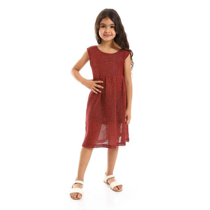 Stitched Slip On  Girls Dress