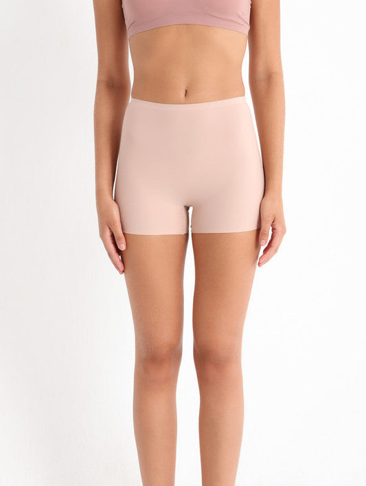 Seamless Comfort Boyshorts Brown Coral