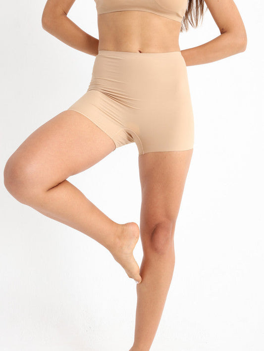 Seamless Comfort Boyshorts Milky Tea