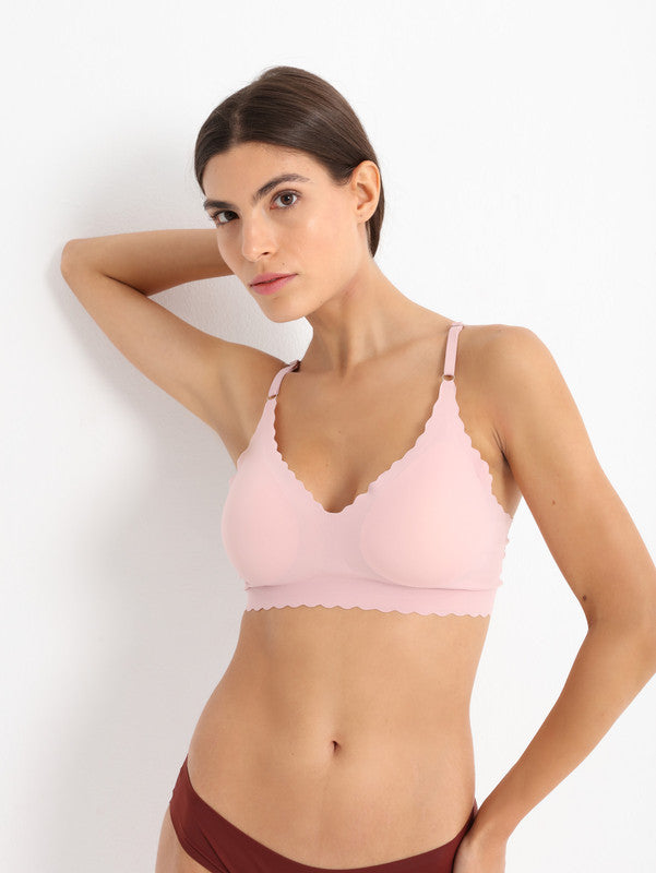 Seamless Amour Bralette Coral Pink