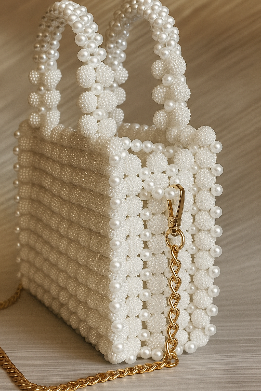 Pearl Fatafet Bag – Off White