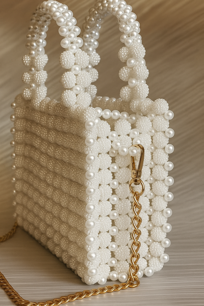Pearl Fatafet Bag – Off White