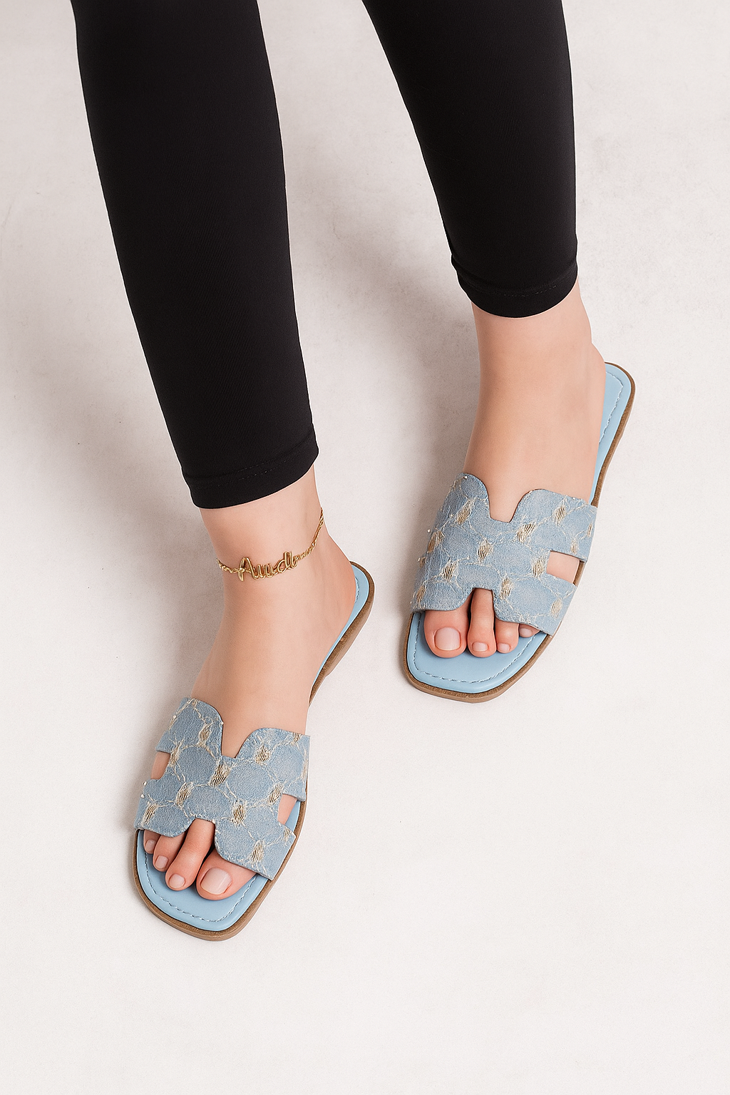 Denim Slipper H - Light Jeans