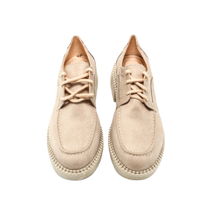 Canvas Elegant Suede Shoes for Women
 
  - Beige