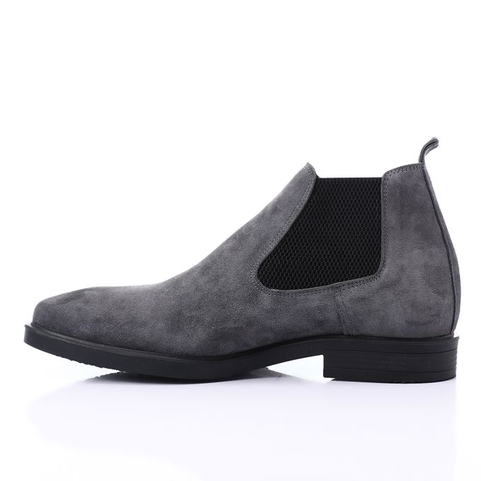 Suede Chelsea Boots - Grey