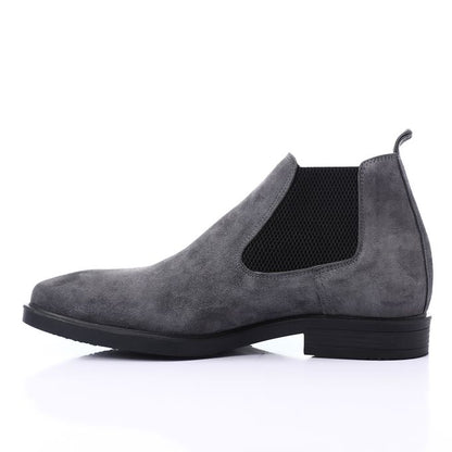Suede Chelsea Boots - Grey