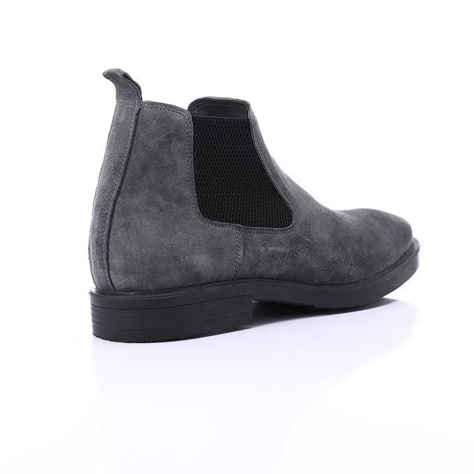 Suede Chelsea Boots - Grey