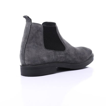 Suede Chelsea Boots - Grey