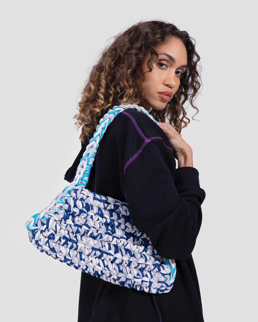 Crochet Gradient Shoulder Bag - Multicolor