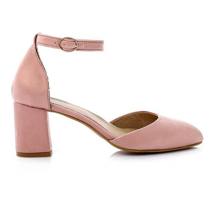 Faux Leather Pointed Pump Heels