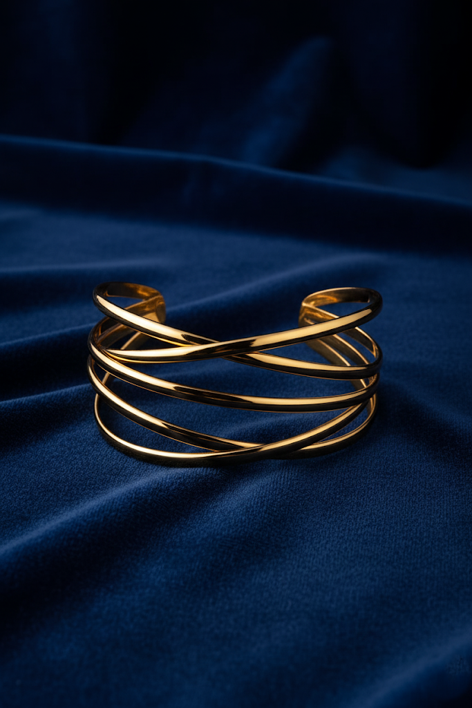Zinc Alloy Intertwined Bracelet – Gold Plated