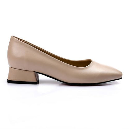 Faux Leather Classic Smooth Pump