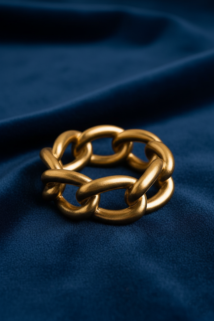 Zinc Alloy Wide Chain Bracelet – Gold Plated