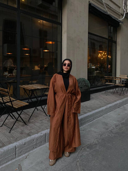 Wrap Linen Set - Havana