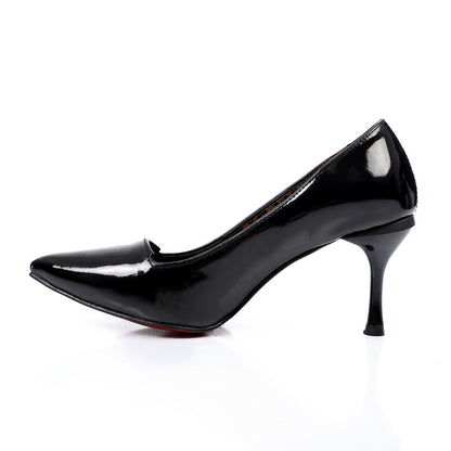 Verne Pointed Toe Slip-On Pumps – Black