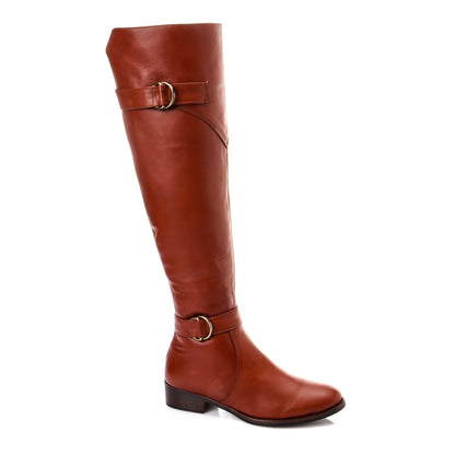 Faux Leather Knee-High Boots – Havan