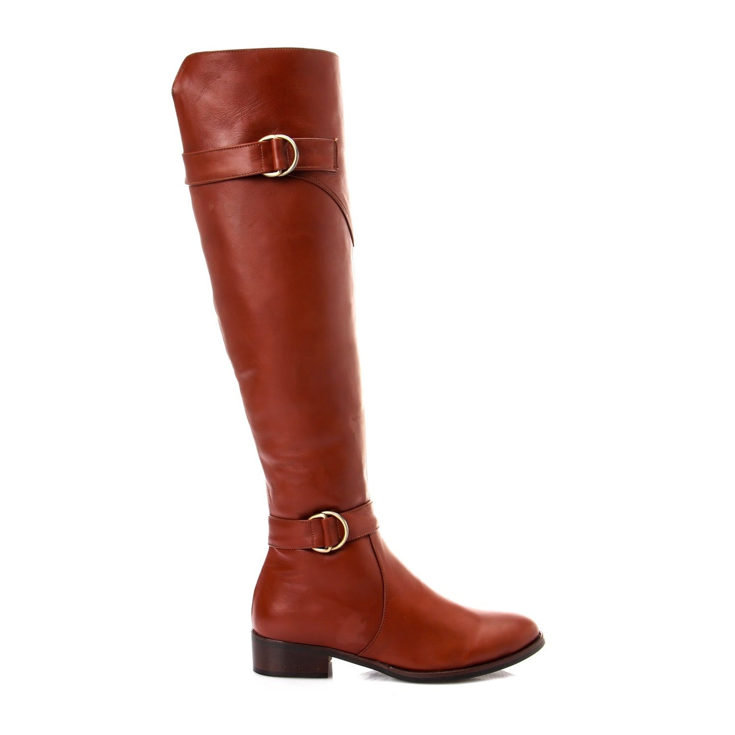 Faux Leather Knee-High Boots – Havan