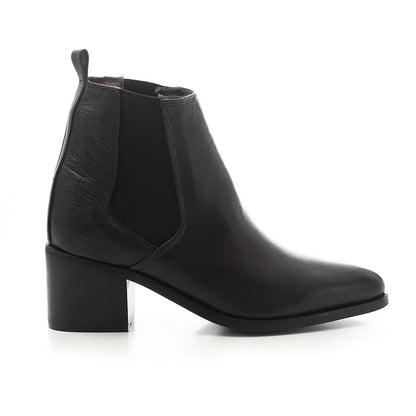 Faux Leather Ankle & High Extension Boots - Black