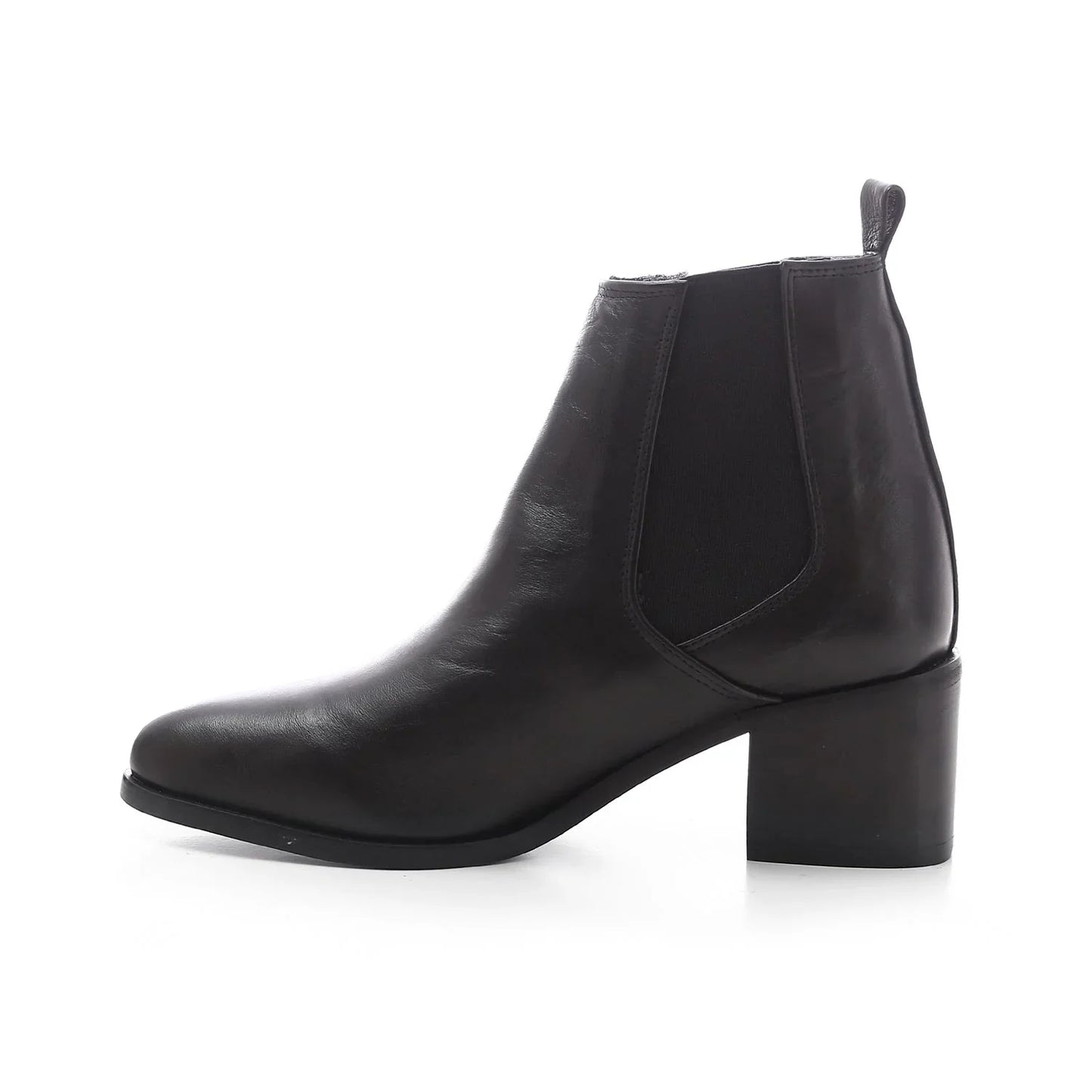 Faux Leather Ankle & High Extension Boots - Black