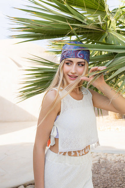 Rokama Lace Two-Piece Set - Beige