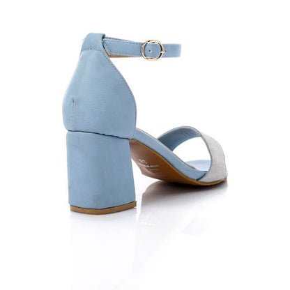 Faux leather Glamour Sandal - Light Blue