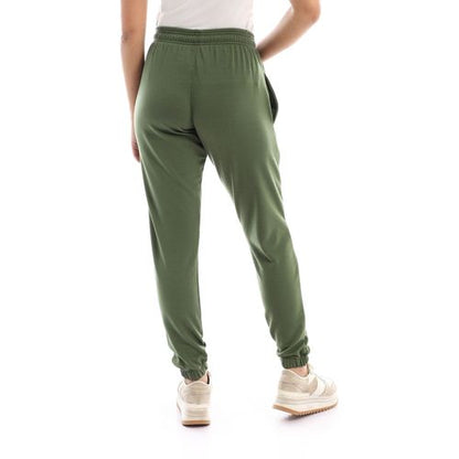 Mixed Poly-Cotton Plain Sports Pants