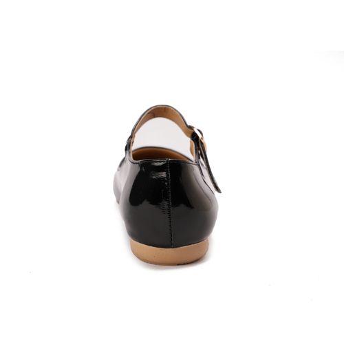 Black Patent Leather Mary Janes Flats