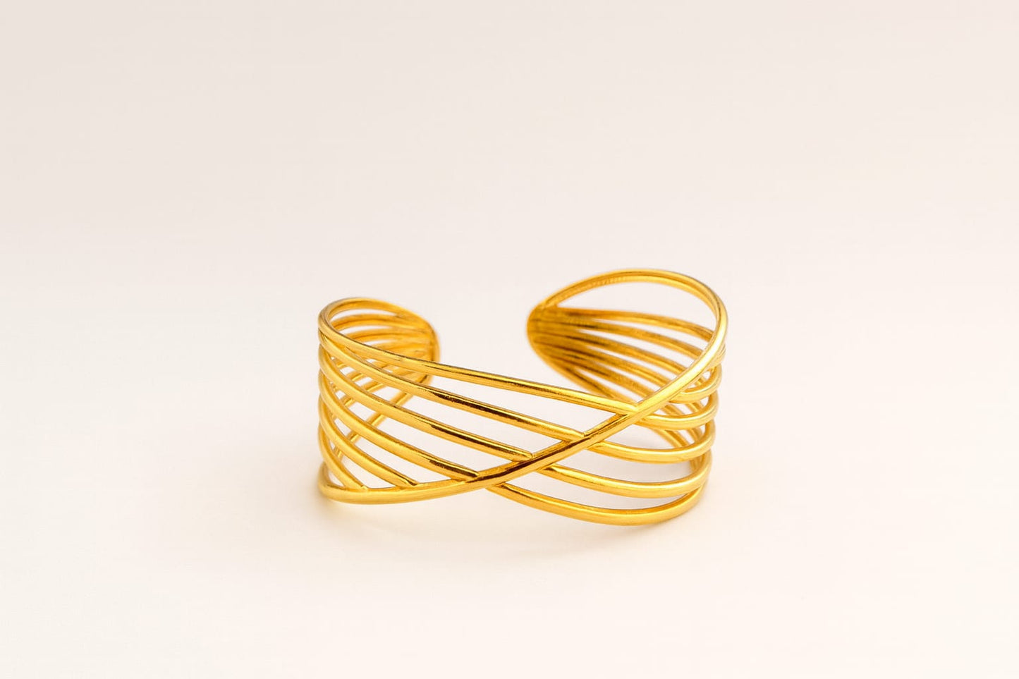 Stainless Steel Multi-Strand Bracelet - Gold