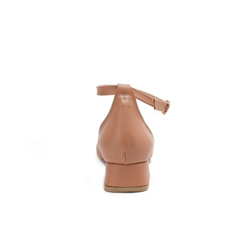 Faux Leather D'Orsay Pump - Nude