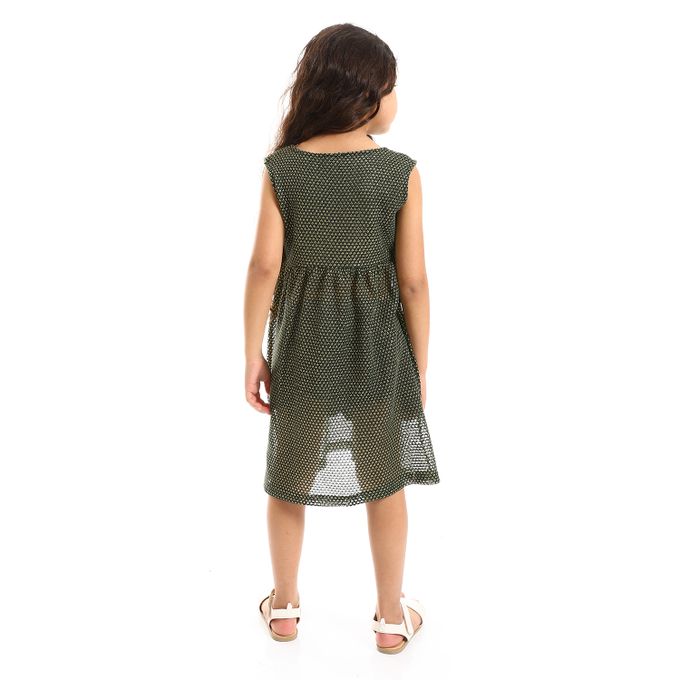 Stitched Slip On  Girls Dress