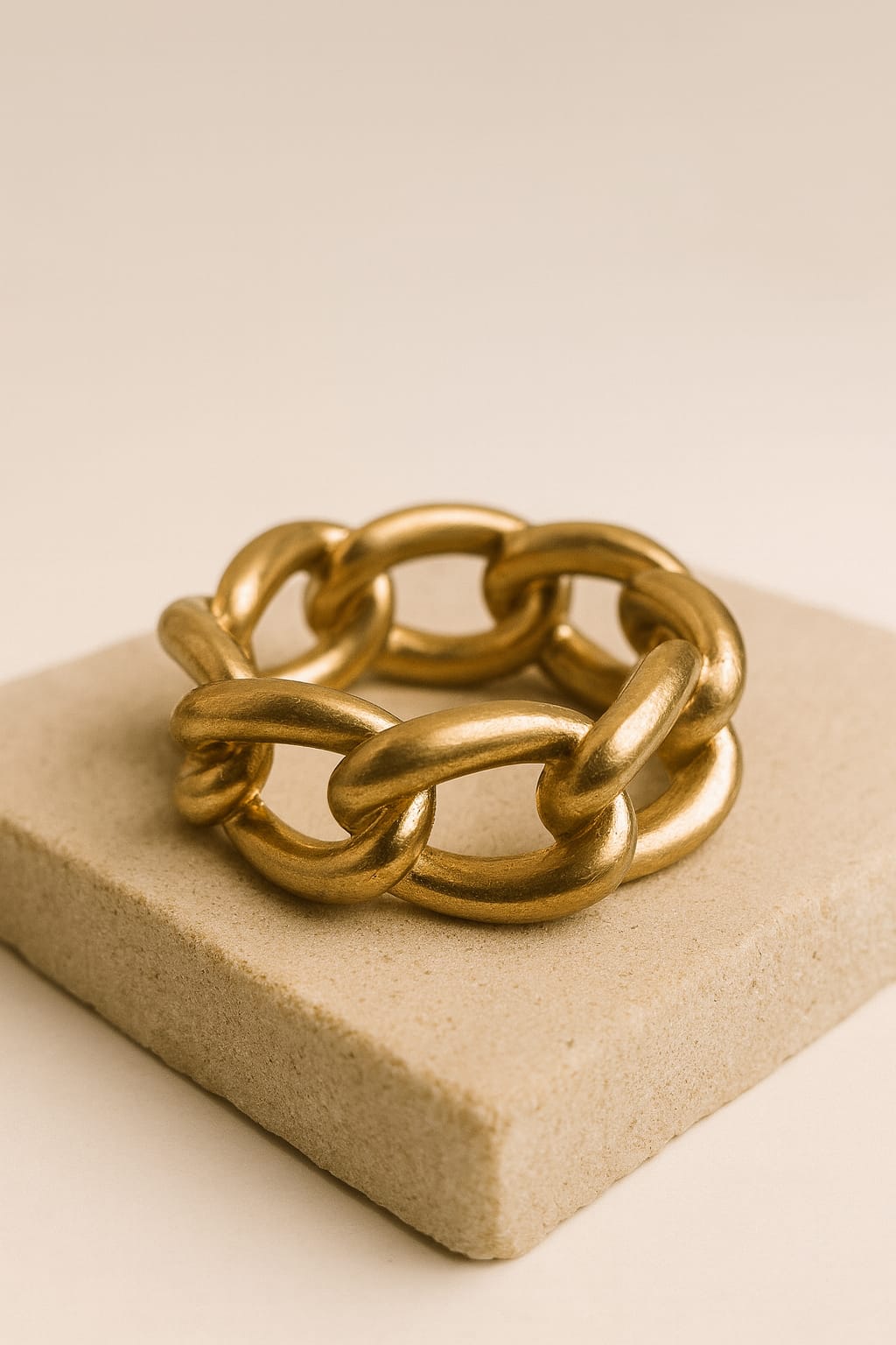 Zinc Alloy Wide Chain Bracelet – Gold Plated