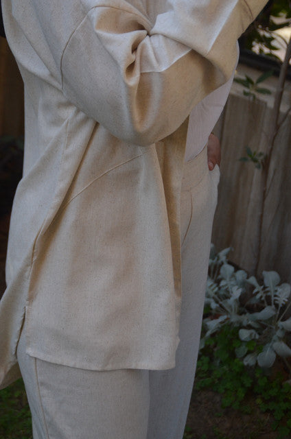 Linen Polka Dot Shirt – Beige