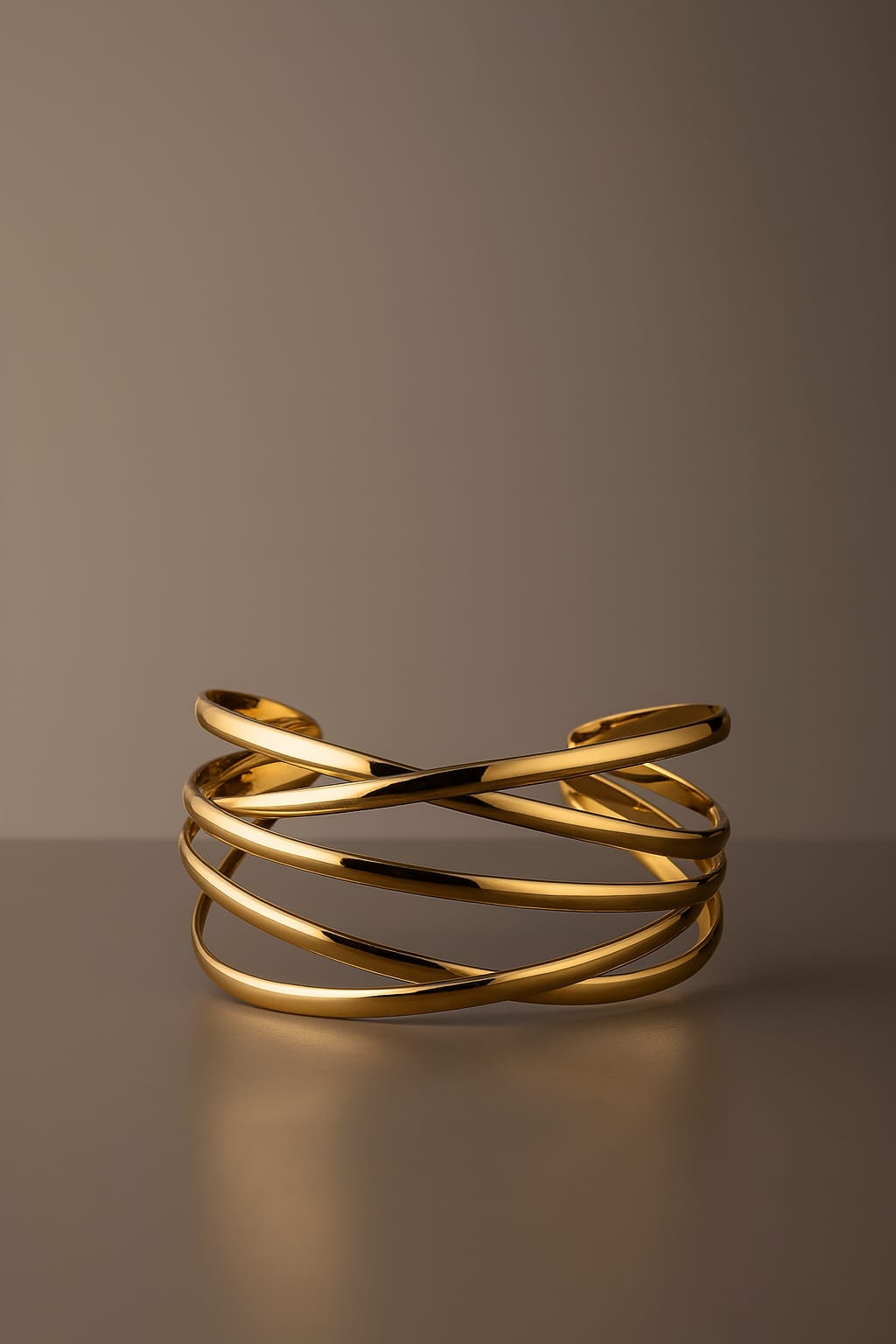 Zinc Alloy Intertwined Bracelet – Gold Plated