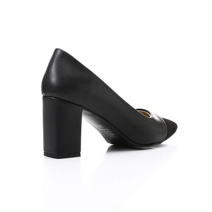 Faux Leather Classic Shoes - Black
