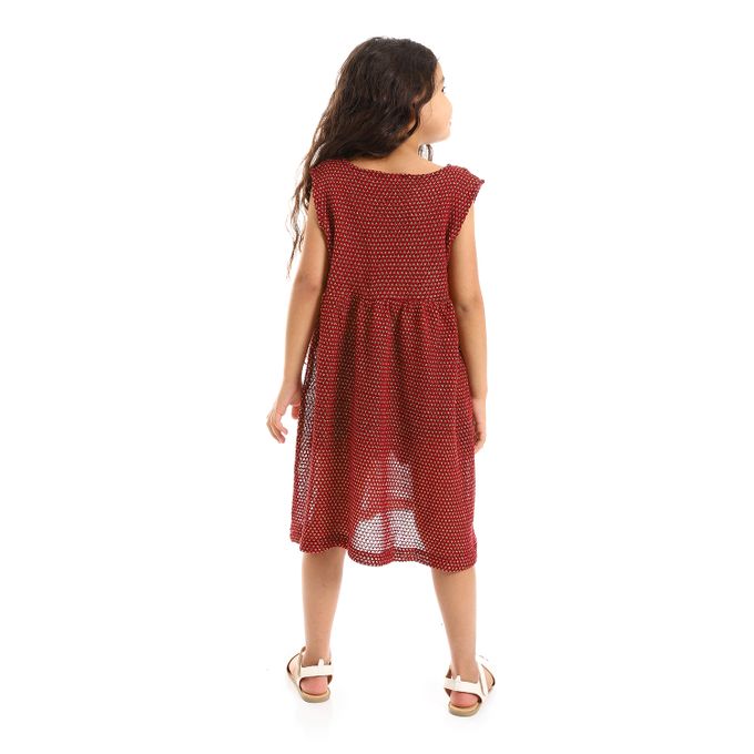 Stitched Slip On  Girls Dress