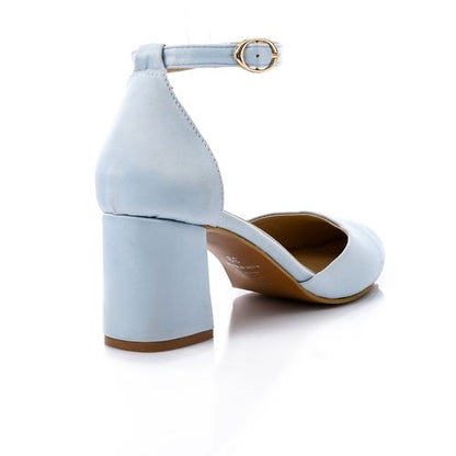 Faux Leather Pointed Pump Heels