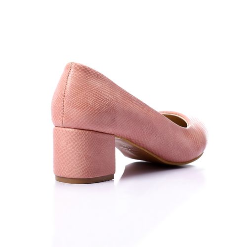 Faux Leather Classic Embossed Pump