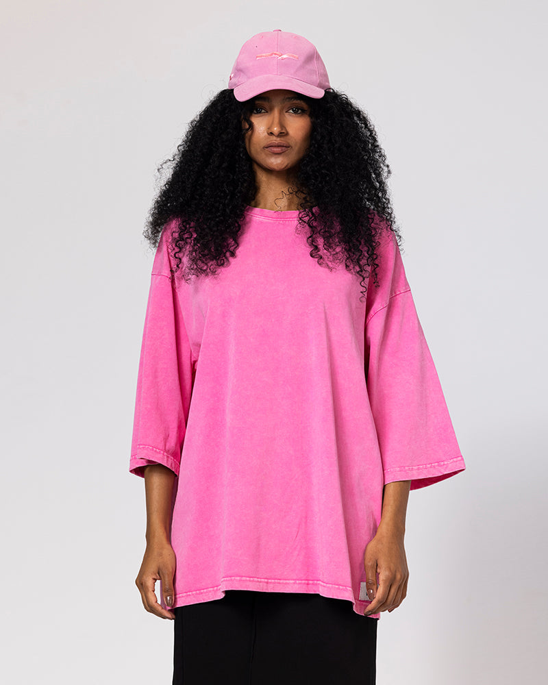 Cotton Bubble Fade Tee - Pink