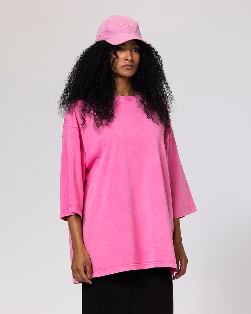 Cotton Bubble Fade Tee - Pink