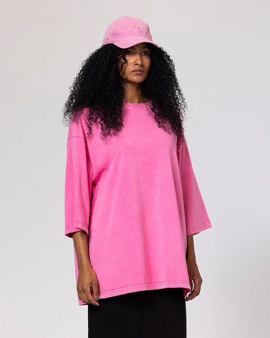 Cotton Bubble Fade Tee - Pink