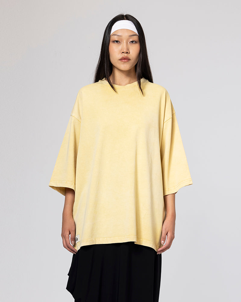 Cotton Lemon Haze Tee - Yellow